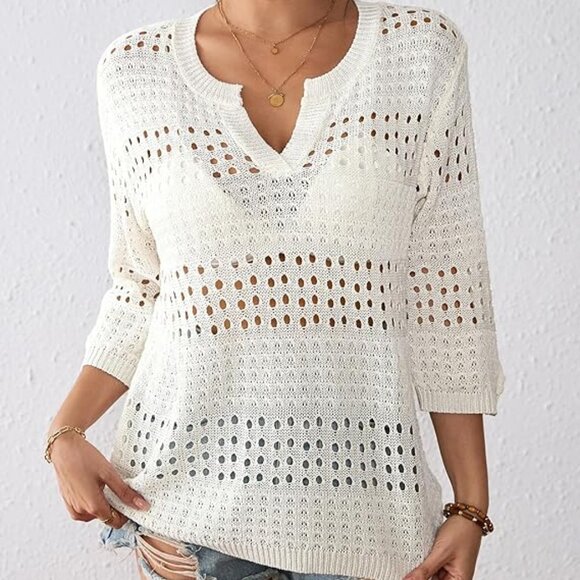Amazon Bsubseach Tops - NWOT Amazon Bsubseach Crochet Top